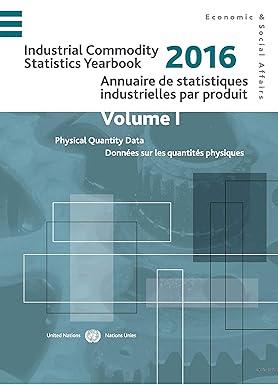 industrial commodity statistics yearbook 2016 volume 2 1st edition united nations publications 9211591198,