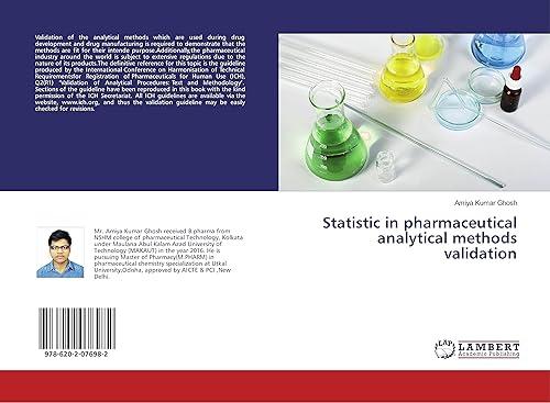 statistic in pharmaceutical analytical methods validation 1st edition amiya kumar ghosh 6202076984,