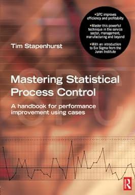 mastering statistical process control 1st edition tim stapenhurst 0750665297, 978-0750665292