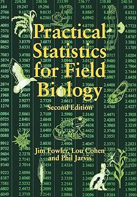 practical statistics for field biology 2nd edition jim fowler 0471982962, 978-0471982968