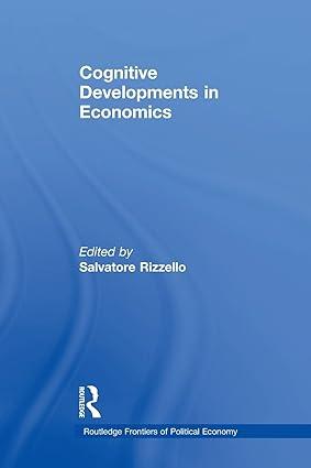 cognitive developments in economics 1st edition salvatore rizzello 0415754070, 978-0415754071
