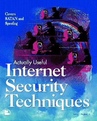 actually useful internet security techniques 1st edition larry j. hughes 1562055089, 978-1562055080