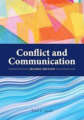 conflict and communication 2nd edition fred e. jandt 179351142x, 978-1793511423