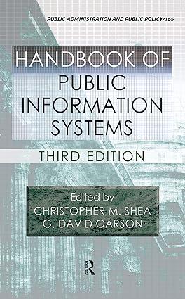 handbook of public information systems 3rd edition christopher m shea, g. david garson 1439807566,