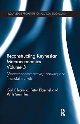 Reconstructing Keynesian Macroeconomics Volume 3 Macroeconomic Activity Banking And Financial Markets
