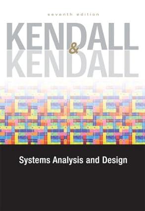 systems analysis and design 7th edition kenneth e kendall, julie e kendall 0132240858, 9780132240857