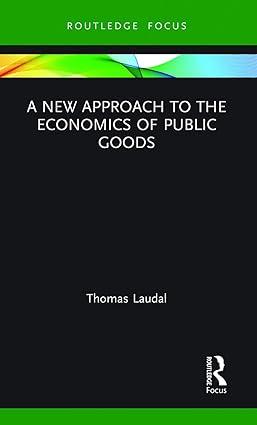 a new approach to the economics of public goods 1st edition thomas laudal 0367787776, 978-0367787776