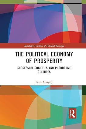 the political economy of prosperity successful societies and productive cultures 1st edition peter murphy