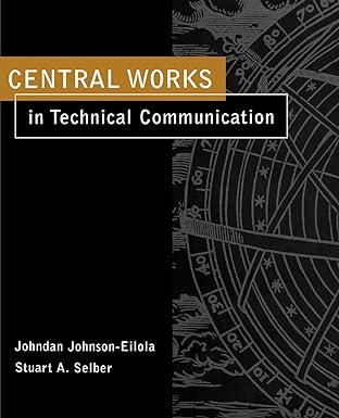 central works in technical communication 1st edition johndan johnson-eilola, stuart a. selber 0195157052,
