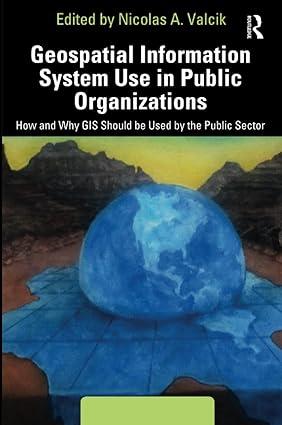 geospatial information system use in public organizations how and why gis should be used in the public sector