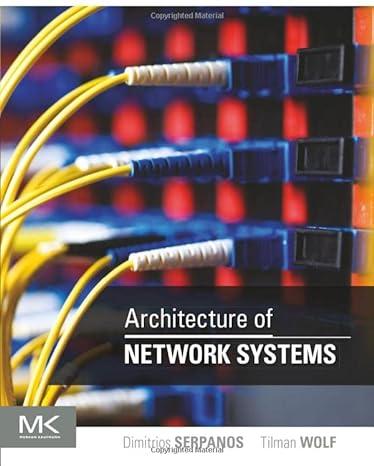 architecture of network systems 1st edition dimitrios serpanos, tilman wolf 0123744946, 978-0123744944