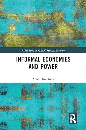 informal economies and power 1st edition anna danielsson 0367583569, 978-0367583569