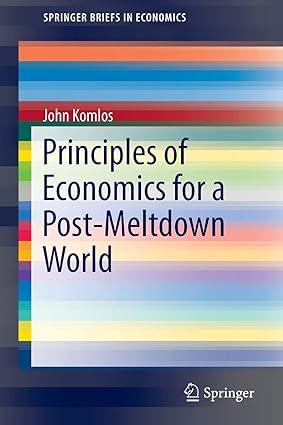 principles of economics for a post meltdown world 1st edition john komlos 3319278274, 978-3319278278