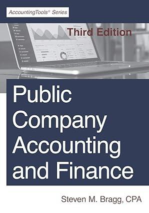 public company accounting and finance 3rd edition steven m. bragg 1642210471, 978-1642210477