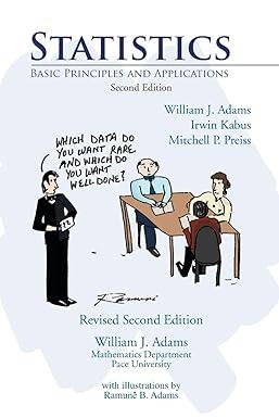 statistics basic principles and applications 2nd edition william j. adams, irwin kabus, mitchell p. preiss