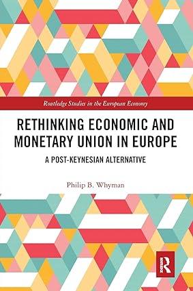 rethinking economic and monetary union in europe a post keynesian alternative 1st edition philip b. whyman