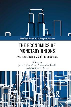 the economics of monetary unions past experiences and the eurozone 1st edition juan e. castañeda ,