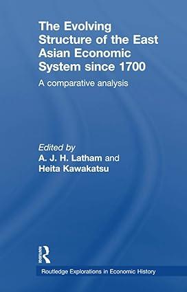 the evolving structure of the east asian economic system since 1700  a comparative analysis 1st edition