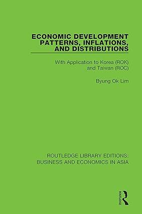 economic development patterns inflations and distributions with application to korea rok and taiwan roc 1st