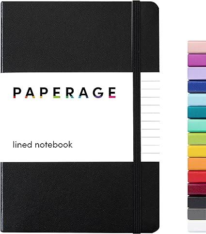 paperage lined journal notebook 160 pages ?80001 paperage b07l4jcg7t