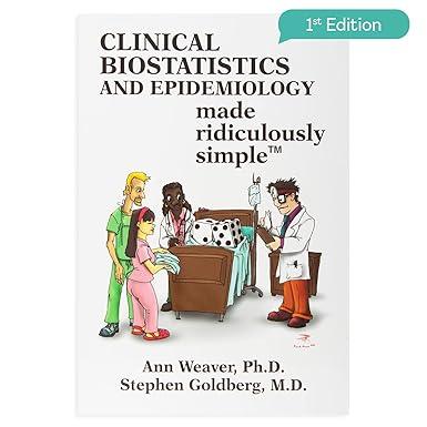 clinical biostatistics and epidemiology made ridiculously simple 1st edition ann weaver ph.d., stephen