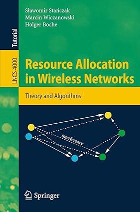 resource allocation in wireless networks theory and algorithms 1st edition