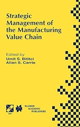 strategic management of the manufacturing value chain 1st edition umit s. bititci, allan s. carrie