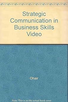 Strategic Communication In Business Skills Video VHS Tape