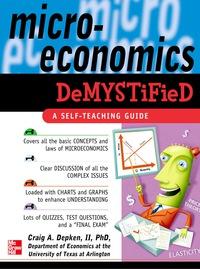 microeconomics demystified 1st edition depken, craig 0071459111, 9780071459112