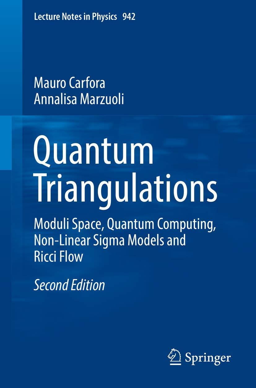 quantum triangulations moduli space quantum computing non linear sigma models and ricci flow 2nd edition
