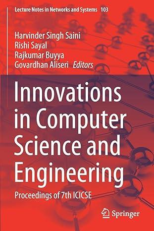innovations in computer science and engineering proceedings of 7th icicse lecture notes in networks and