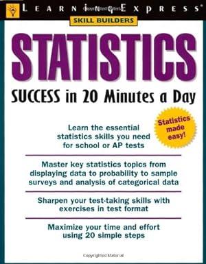 statistics success in 20 minutes a day 1st edition learningexpress editors 157685535x, 978-1576855355