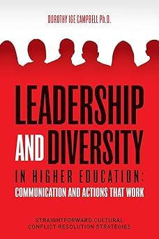 leadership and diversity in higher education communication and actions that work straightforward cultural