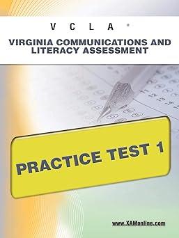 vcla virginia communication and literacy assessment practice test 1 1st edition sharon wynne 1607872811,