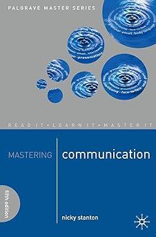 mastering communication 5th edition nicki stanton 0230216927, 978-0262122511