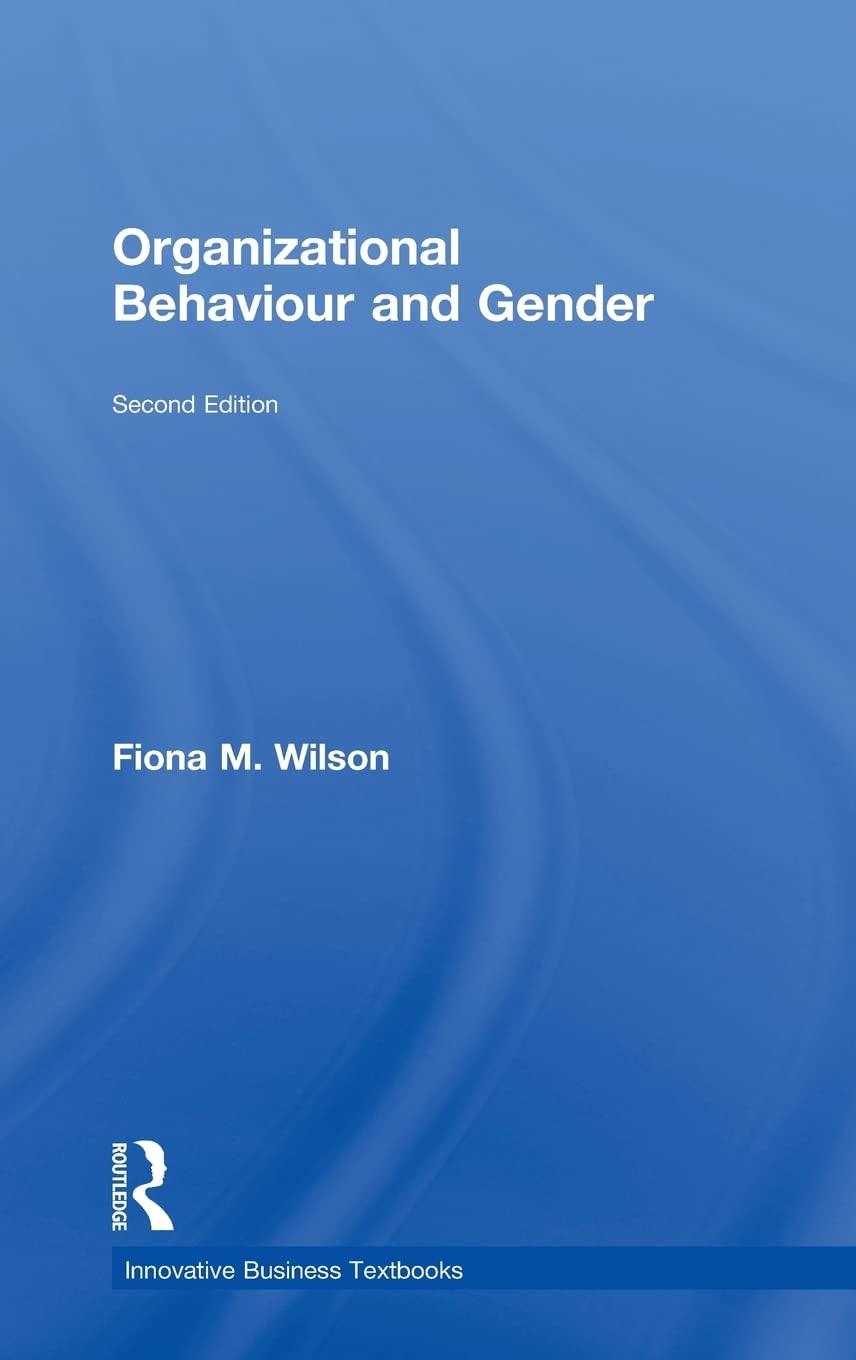 organizational behaviour and gender 2nd edition fiona m. wilson 0754609006, 978-0754609001