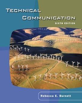 technical communication 6th edition rebecca e. burnett 1413001890, 978-1413001891