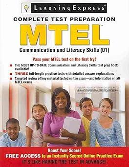mtel communication and literacy skills 01 1st edition learningexpress llc editors 1576857697, 978-1576857694