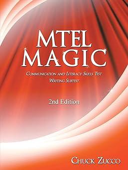 mtel magic communication and literacy skills test writing subtest 2nd edition chuck zucco 1438959559,