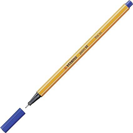 stabilo 0.4 mm point 88 felt-tip pen blue  stabilo b00swhhr1s