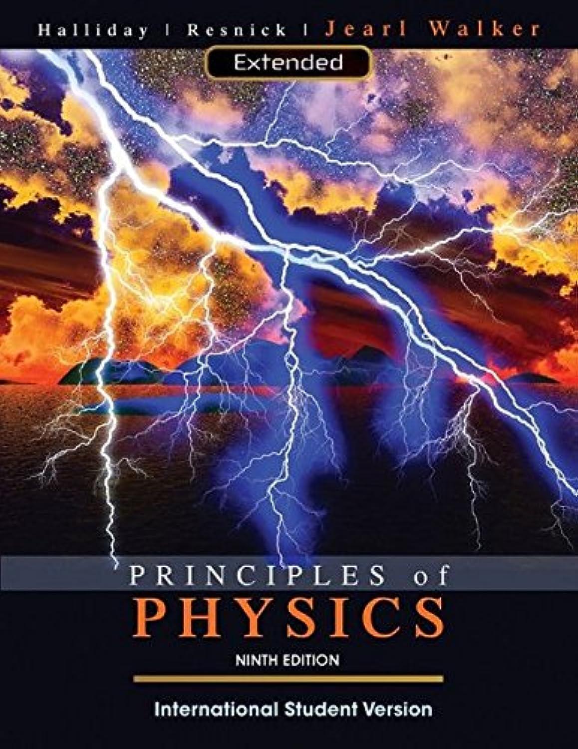 principles of physics extended 9th international edition david halliday, robert resnick, jearl walker