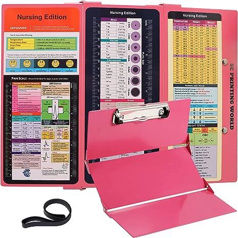 sc printing world nursing clipboard with nursing and medical edition cheat sheets ?nurse clipboard sc
