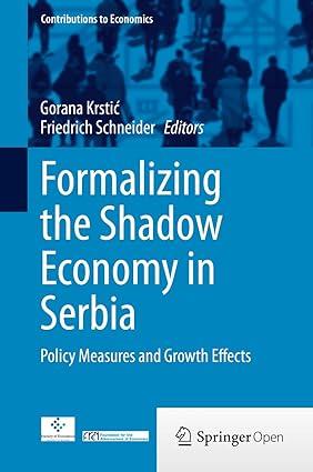 formalizing the shadow economy in serbia  policy measures and growth effects 1st edition gorana krsti? ,