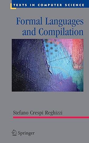 Formal Languages And Compilation Texts In Computer Science