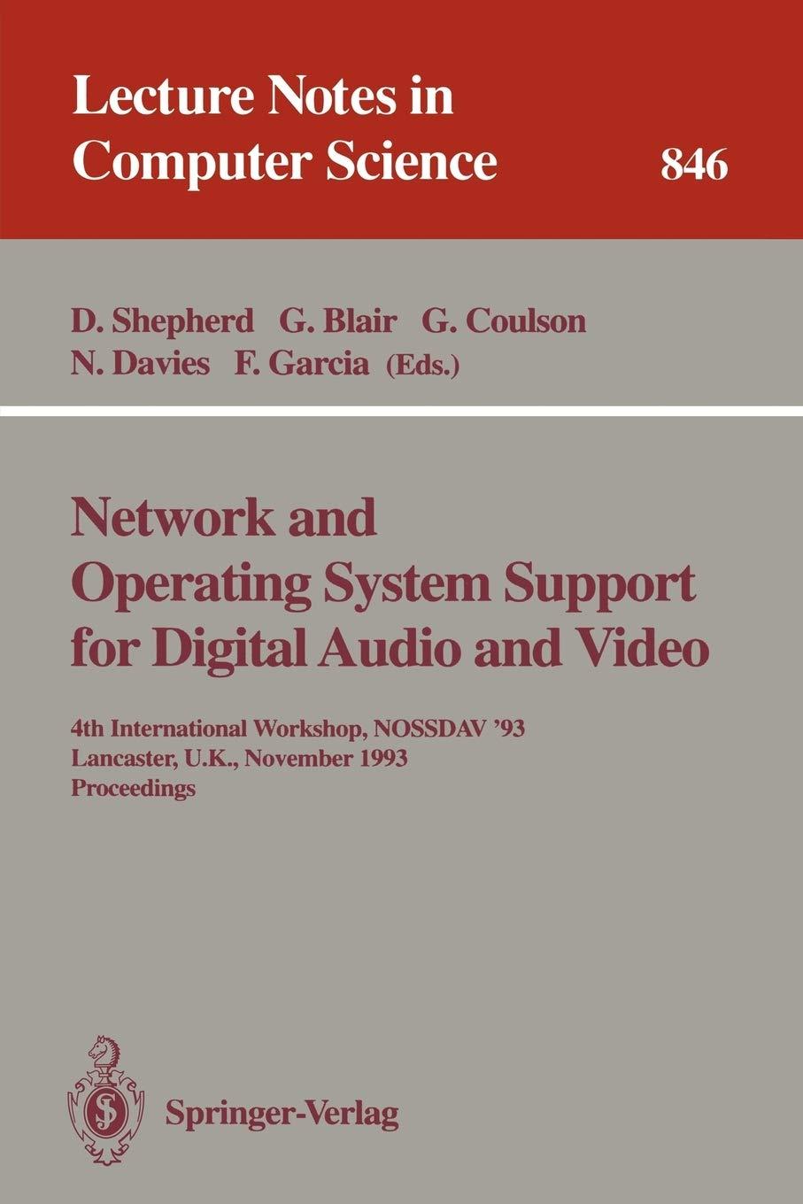 network and operating system support for digital audio and video 4th international workshop 1st edition doug