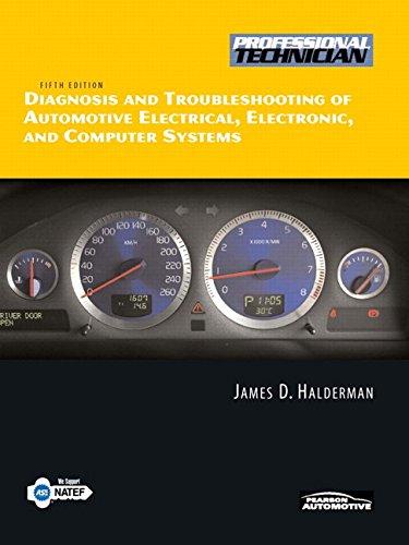 diagnosis and troubleshooting of automotive electrica electronic and computer systems 5th edition james d.