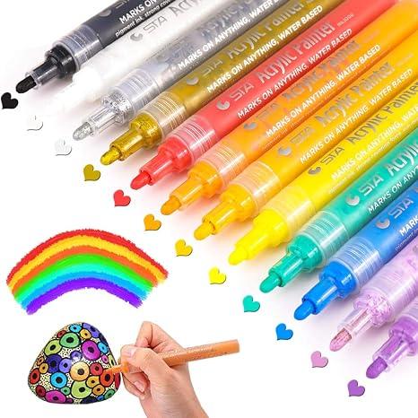 dyvicl acrylic paint pens for rock painting diy craft making supplies  dyvicl b075wd169s