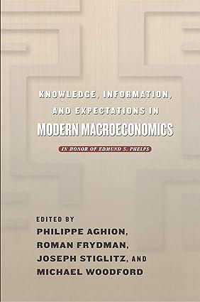 knowledge information and expectations in modern macroeconomics 1st edition philippe aghion, roman frydman 
