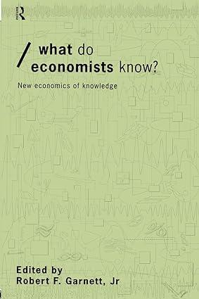 what do economists know  new economics of knowledge 1st edition robert f garnett jr 0415207509, 978-0415207508