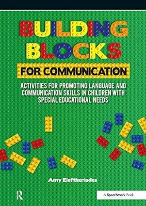 building blocks for communication activities for promoting language and communication skills in children with
